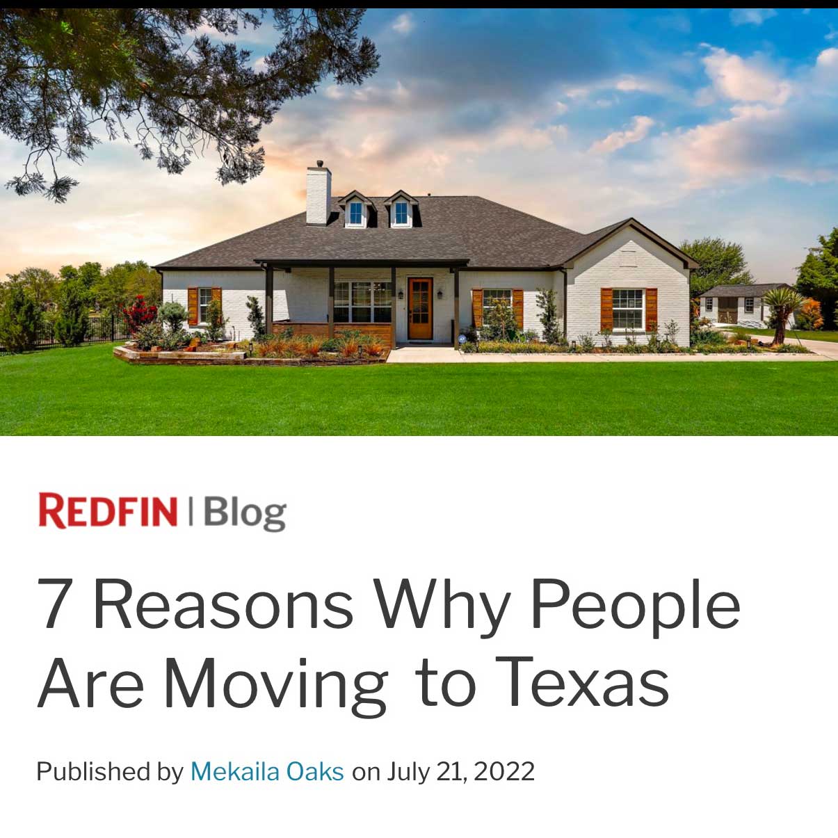 7 Reasons Why People Are Moving to Texas